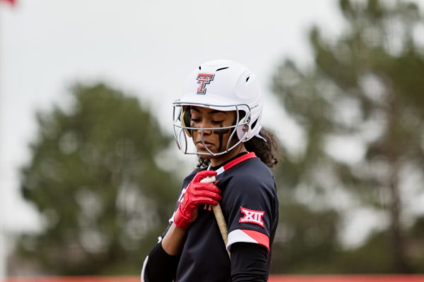 Redshirt sophomore Heaven Burton is first in the starting lineup against Northern Colorado at 4 p.m. on March 8, 2019 at Rocky Johnson Field. The Lady Raiders defeat the Bears 8-0.